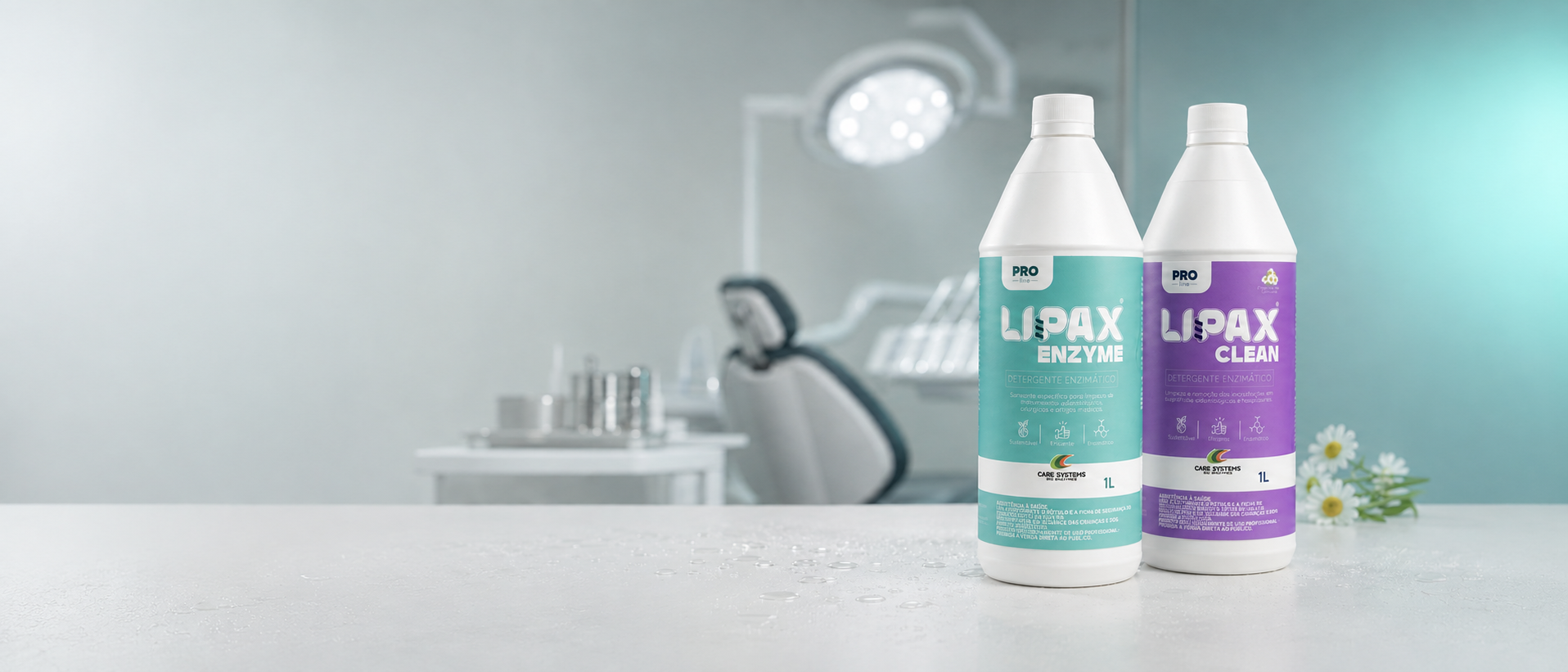 LIPAX Enzyme e LIPAX Clean — detergentes enzimáticos Pro Line
